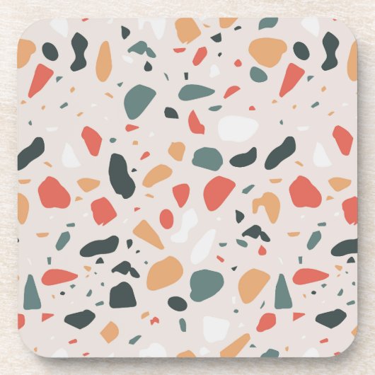Terrazzo Pattern Bier Onderzetter (Voorkant)