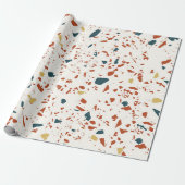 Terrazzo Pattern Cadeaupapier (Uitgerold)