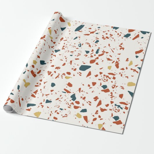 Terrazzo Pattern Cadeaupapier (Uitgerold)