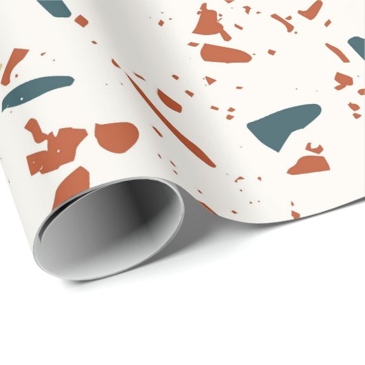 Terrazzo Pattern Cadeaupapier (Rol Hoek)