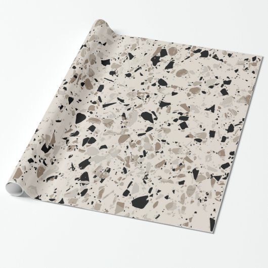 Terrazzo Pattern Cadeaupapier (Uitgerold)