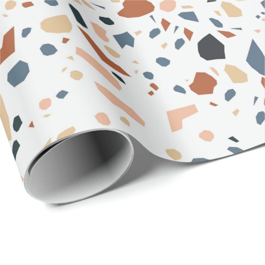 Terrazzo Pattern Cadeaupapier (Rol Hoek)