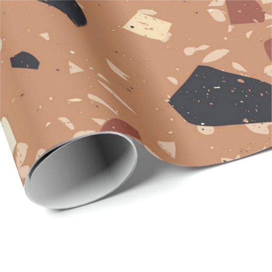 Terrazzo Pattern Cadeaupapier (Rol Hoek)