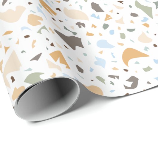 Terrazzo Pattern Cadeaupapier (Rol Hoek)