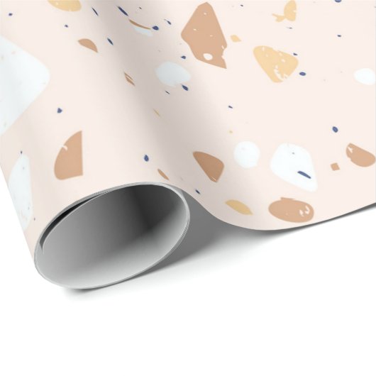 Terrazzo Pattern Cadeaupapier (Rol Hoek)