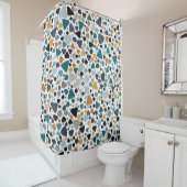 Terrazzo Pattern Douchegordijn (In situ)