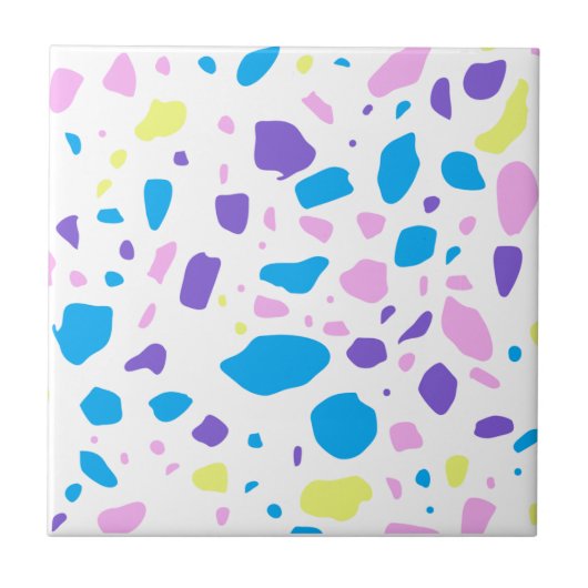 TERRAZZO PATTERN HOMEDECOR BACKSPLASH Keramische T Tegeltje (Voorkant)