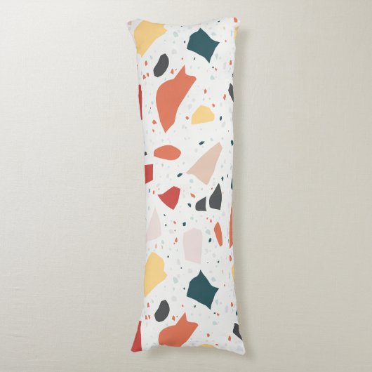 Terrazzo Pattern Lichaamskussen (Voorkant Verticaal)