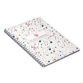 Terrazzo Pattern Pink Apple Teacher Notitieboek (Rechterzijde)