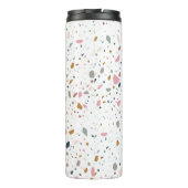 Terrazzo Pattern Pink Apple Teacher Thermosbeker (Achterkant)