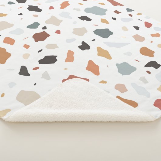 Terrazzo Pattern Sherpa Deken (3/4)