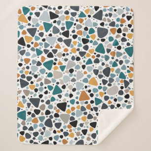 Terrazzo Pattern Sherpa Deken