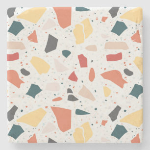 Terrazzo Pattern Stenen Onderzetter