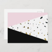 Terrazzo Pattern, Terrazzo Background Briefkaart (Voorkant / Achterkant)