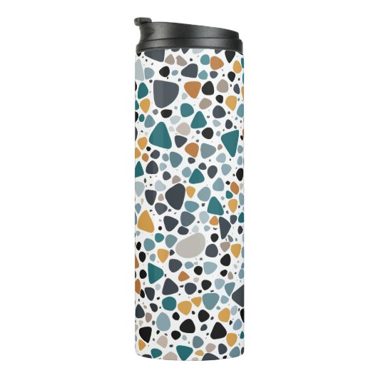 Terrazzo Pattern Thermosbeker (Geroteerd rechts)