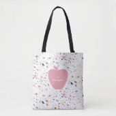 Terrazzo Pink Apple-leraar Tote Bag (Voorkant)