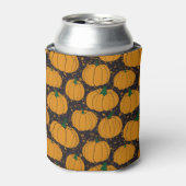 Terrazzo pompoenen, herfstpatroon. blikjeskoeler (Blikje Voorkant)