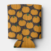 Terrazzo pompoenen, herfstpatroon. blikjeskoeler (Achterkant)