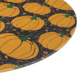 Terrazzo pompoenen,  herfstpatroon. snijplank (Hoek)