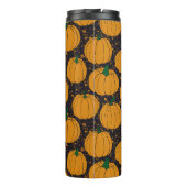 Terrazzo pompoenen, herfstpatroon. thermosbeker (Achterkant)