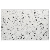 Terrazzo Retro  Black White Grey Elegant Stof (Fat Quarter)