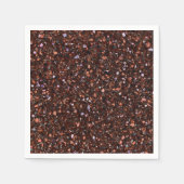 Terrazzo Retro Brown Black Tan Brown Elegant Servet (Voorkant)