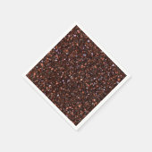 Terrazzo Retro Brown Black Tan Brown Elegant Servet (Hoek)