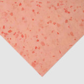 Terrazzo Retro Living Coral Elegant Pattern Tissuepapier (Detail)