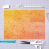 Terrazzo Retro Living Coral Yellow Textern Pattern Tissuepapier (Craft)