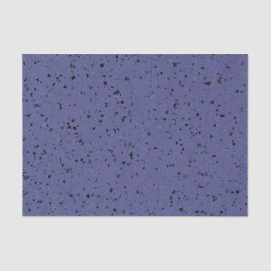 Terrazzo Retro Paars Grey Black  Pattern Tissuepapier (Voorkant)
