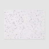 Terrazzo Retro White Black Pink Pattern Tissuepapier (Voorkant)