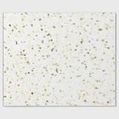 Terrazzo Retro White Brown Green  Pattern Cadeaupapier (Vlak)