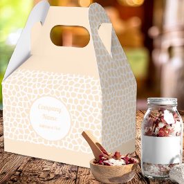 Terrazzo - Sinaasappel Perzik Gable Favor Doos Bedankdoosjes