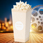 Terrazzo - Sinaasappel Perzik Popcorn Favor Doos Bedankdoosjes