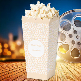 Terrazzo - Sinaasappel Perzik Popcorn Favor Doos Bedankdoosjes