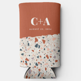 Terrazzo Slab Bruiloft Gast Skinny Seltzer Blikjeskoeler