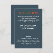 Terrazzo Slab Bruiloft Receptie Behuizing Kaart (Voorkant / Achterkant)