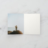 Terrazzo Slab Modern Wedding Hartelijk dank Kaart (Binnen)