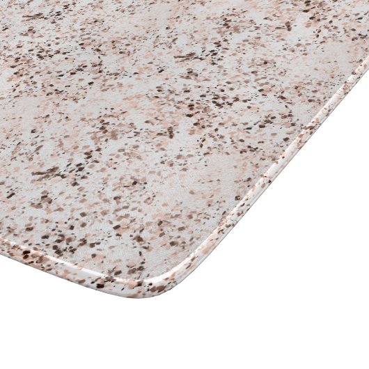 Terrazzo Speckle Herfst kleurenpalet | kruid Snijplank (Hoek)