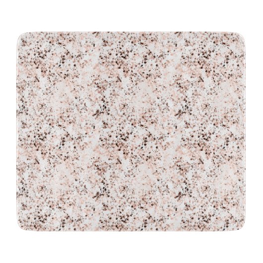 Terrazzo Speckle Herfst kleurenpalet | kruid Snijplank (Voorkant)