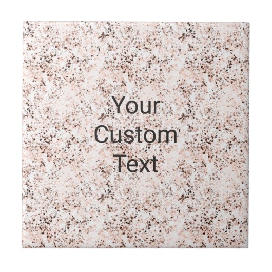 Terrazzo Speckle Herfst kleurenpalet | kruid Tegeltje (Voorkant)