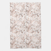 Terrazzo Speckle Herfst kleurenpalet | kruid Theedoek (Verticaal)