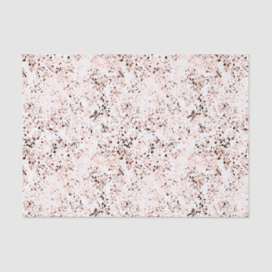 Terrazzo Speckle Herfst kleurenpalet | kruid Tissuepapier (Voorkant)