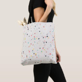 Terrazzo Spikkel Naadloos Patroon Tote Bag (Dichtbij)