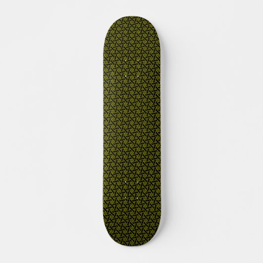 Terrazzo Star v2 - zwart en geel Persoonlijk Skateboard (Voorkant)