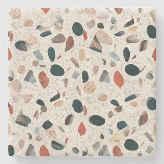 Terrazzo Stenen Onderzetter (Voorkant)