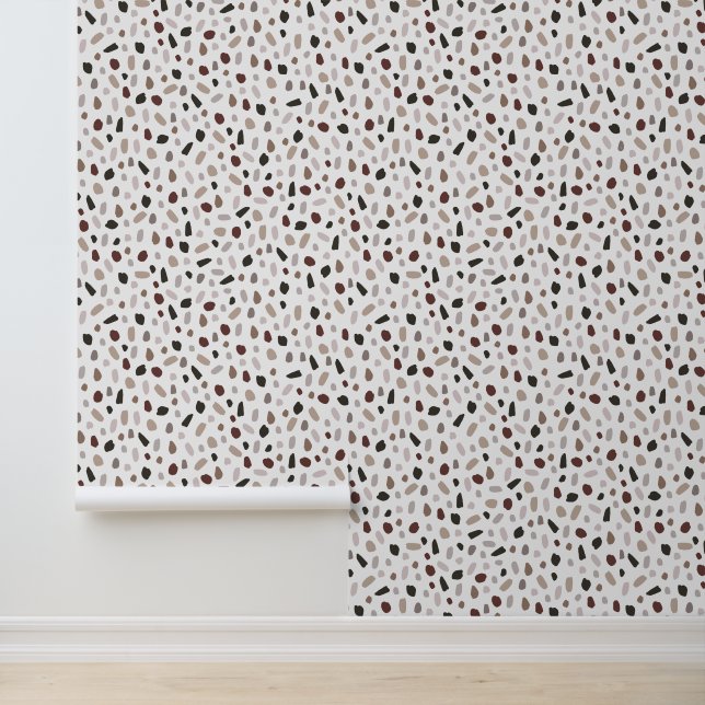 Terrazzo Stijl Abstract Behang (Applicatie)