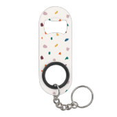 Terrazzo Stijl Roestvrij staal Fles Opener Mini Flessenopener (Achterkant)