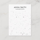 Terrazzo Stone Kraft Marble Earring Display Visitekaartje (Voorkant)