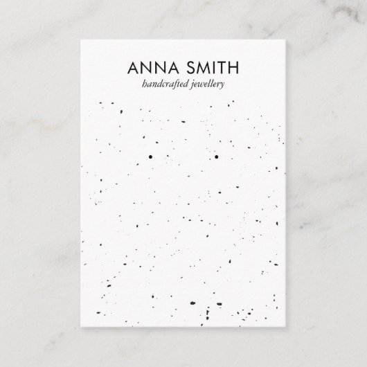 Terrazzo Stone Kraft Marble Earring Display Visitekaartje (Voorkant)